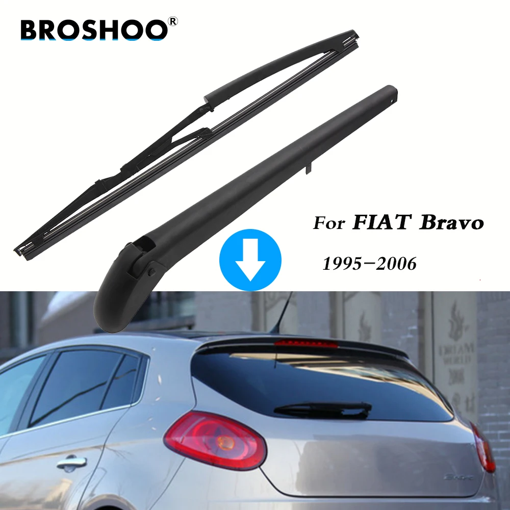 

BROSHOO Car Rear Wiper Blade Blades Back Windscreen Wiper Arm For FIAT Bravo Hatchback (1995-2006) 335mm Auto Styling