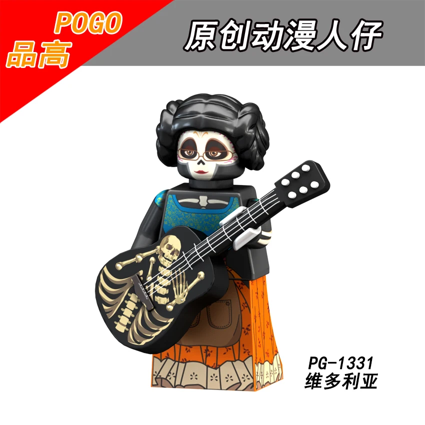 Одиночная распродажа PG8138 Coco Movie Day Of The Dead Legoing Рождественский ужас Rosita Felipe Miguel