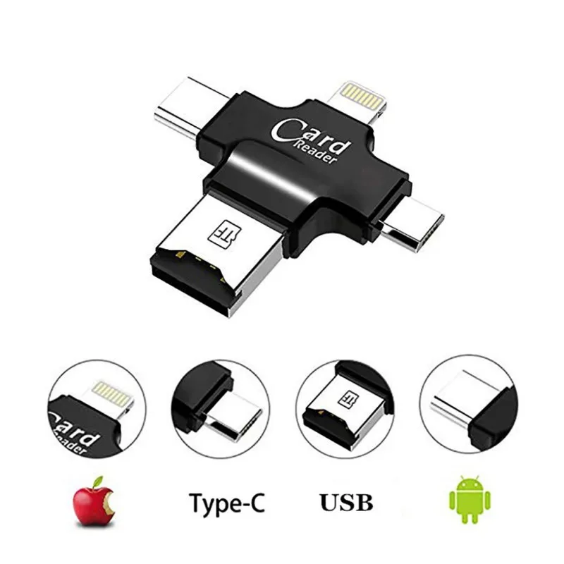Тип-C USB устройство для считывания карт памяти Micro SD просмотра фото Совместимость