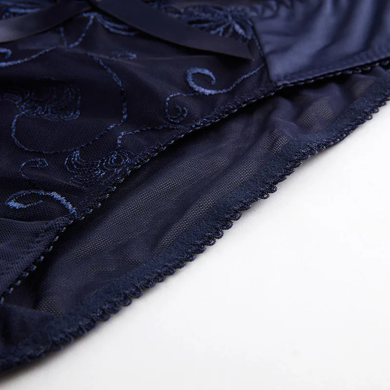 Модные фиолетовые сексуальные трусики для девочек Прозрачное нижнее белье