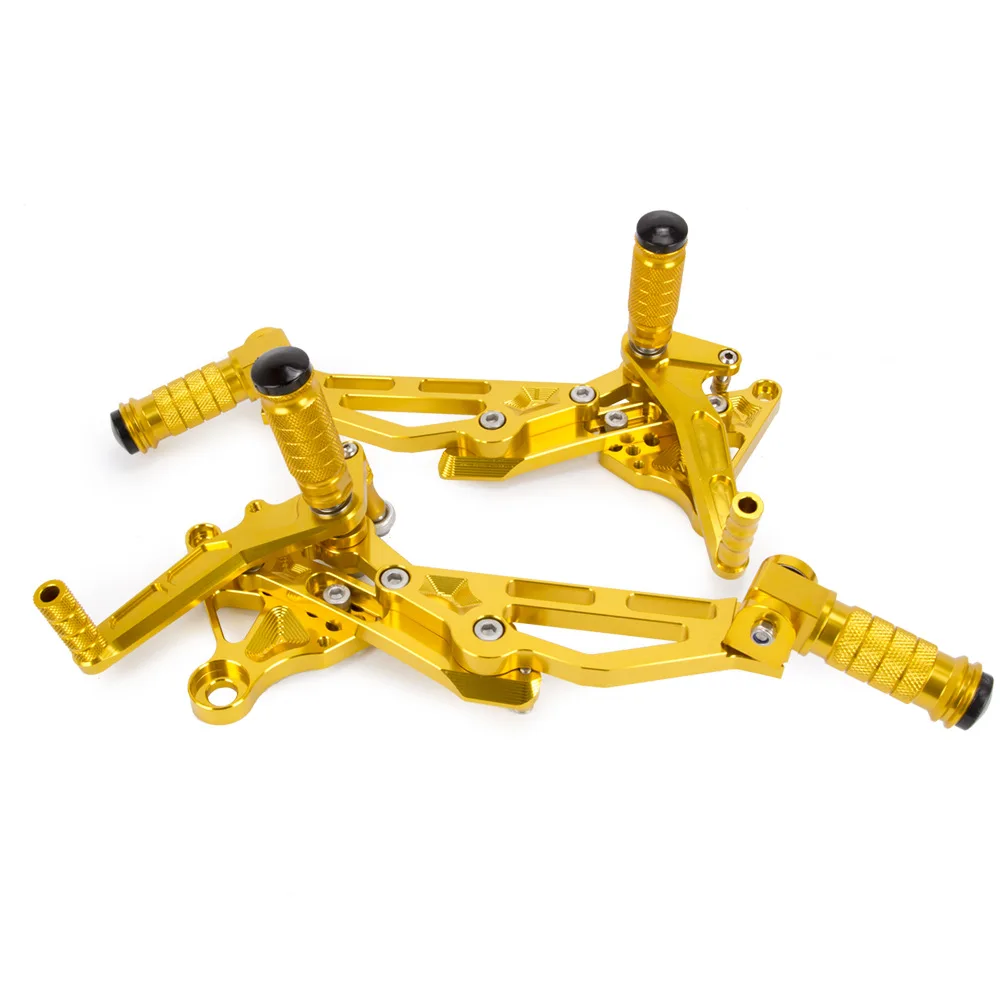 Motocyle аксессуары подножки ЧПУ Регулируемая Rearset ног колышки для Honda гром MSX125 EN 2013 золотистый и черный