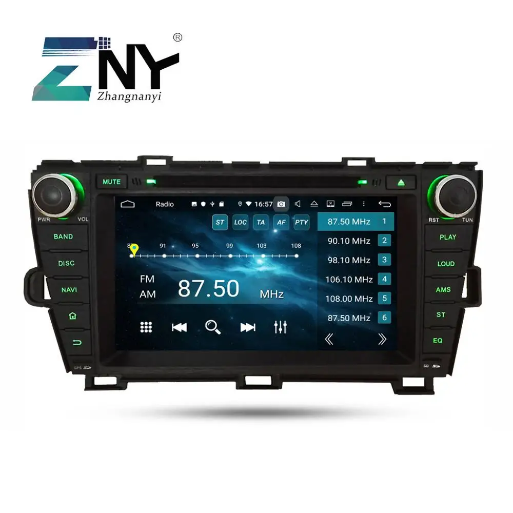 " ips 2 Din Android 9,0 автомобильный стерео gps для Toyota Prius 2009 2010 2011 2012 2013 DVD компактное минирадио Wi-Fi и радио навигации резервного копирования Камера