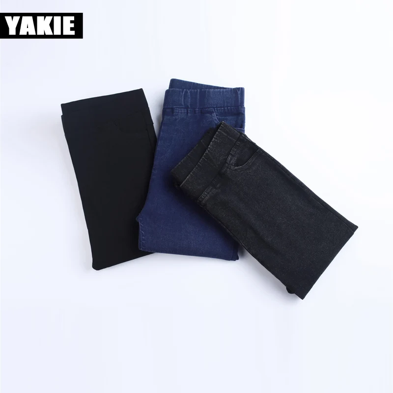 Стиль 2017 Летние повседневные женские джинсы размера плюс узкие Стрейчевые