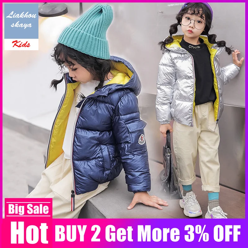 Baby Girl Jacket New Child Outerwear Kids Down Cotton Coat Waterproof Snowsuit Children's Winter Jackets For Girls Clothes