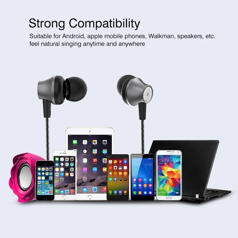Тяжелый металлический бас в уши провод для наушников с Android Mp3 гарнитура common wheat