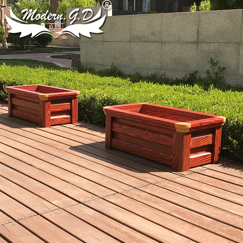 Подгонянный сад кровать плантатор алюминиевый сплав материал Цветочная коробка