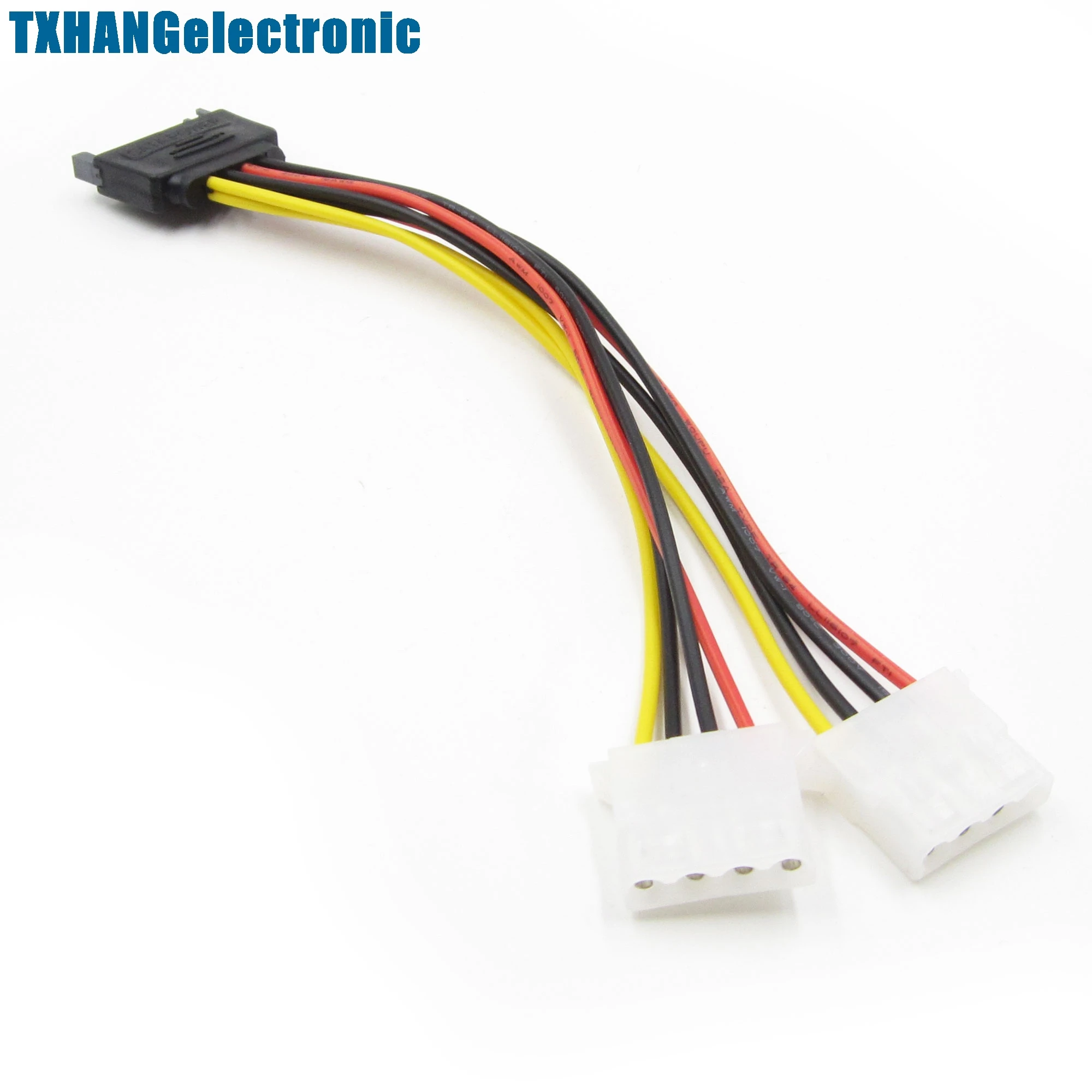 SATA 15 Pin папа 2 Женский 4 Кабель питания для IDE HDD DVD Лот Оптовая продажа|male female|male