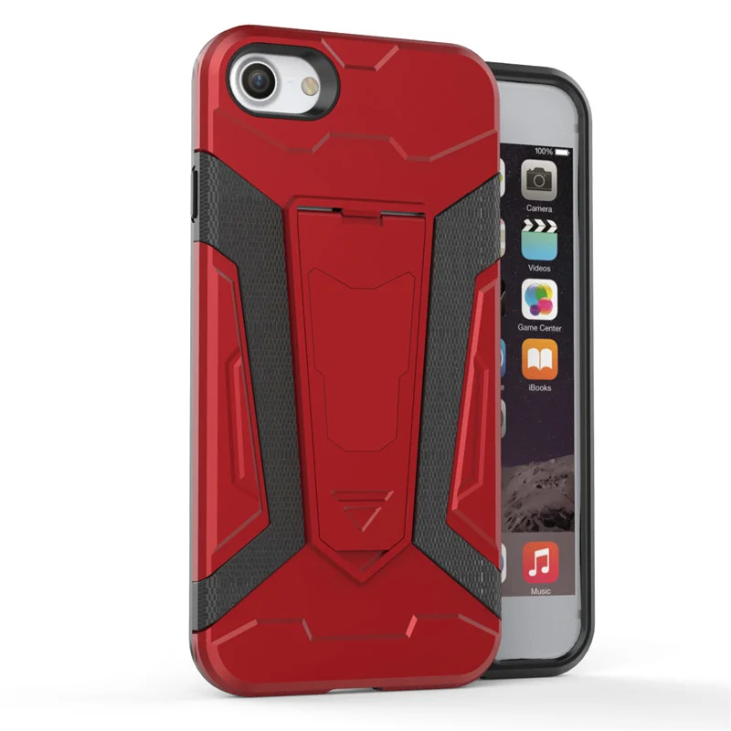 Pushingbest 4.7in для iphone 7 8 силиконовый чехол противоударный антидетонационных Kickstand