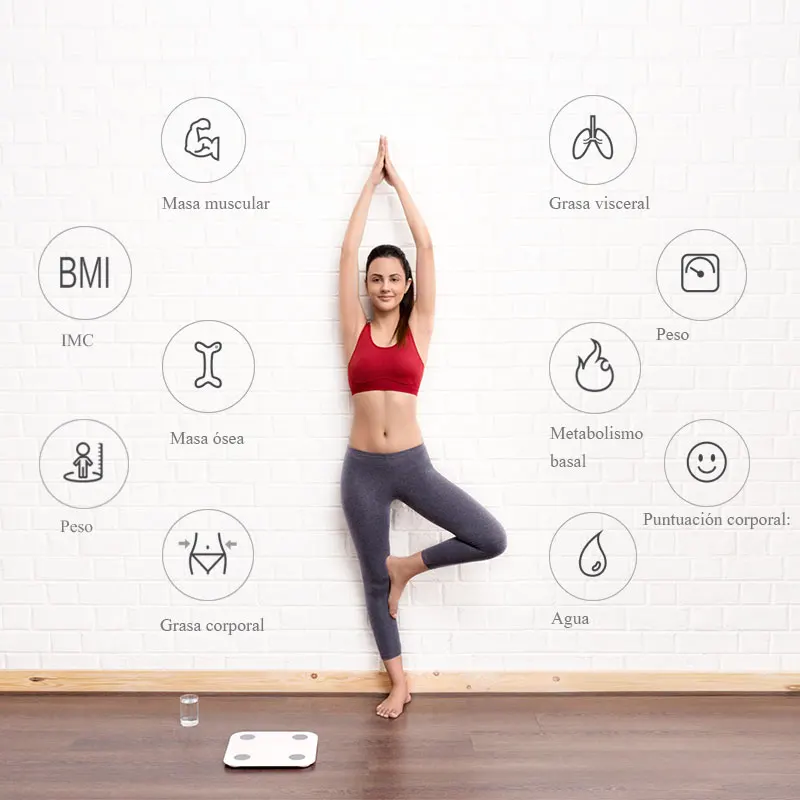 2019 Горячая продажа Xiaomi Mi весы анализатор тела цифровые напольные 2 умные для
