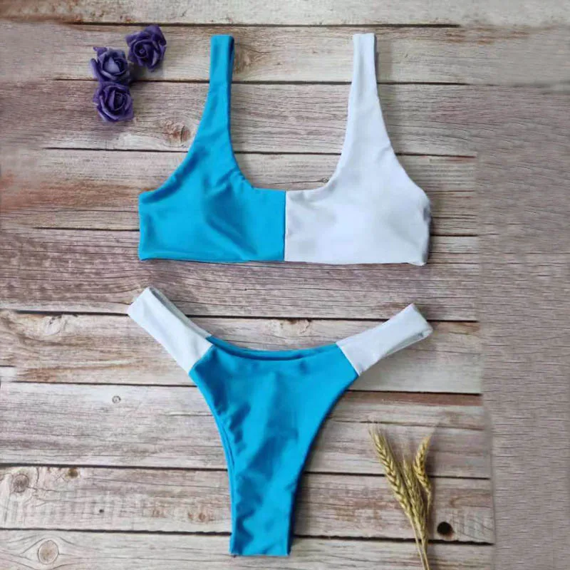 Новинка 2019 года расшитое по цвету раздельное бикини | Женская одежда