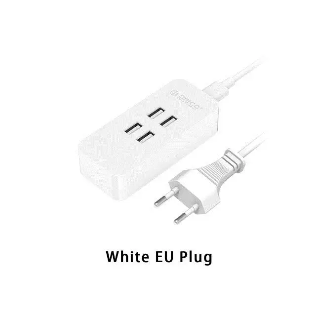 ORICO 4 порта USB зарядное устройство Мини Смарт быстрое зарядное устройство Макс выход 20 Вт настольное зарядное устройство для iPhone Xiaomi huawei - Цвет: White EU Plug