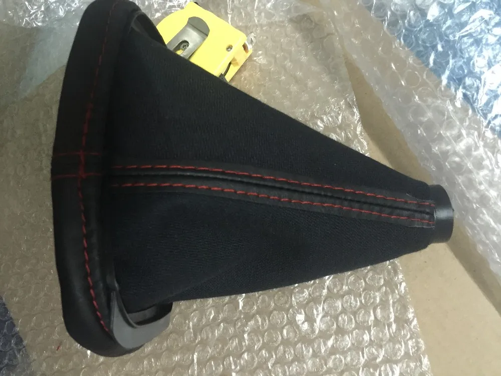 5 скоростей ручка переключения передач с чехлом GAITOR BOOT black Base Surround с красной линией для VW Golf 3 MK3 92-98/T4 91-04/Vento 92-98/