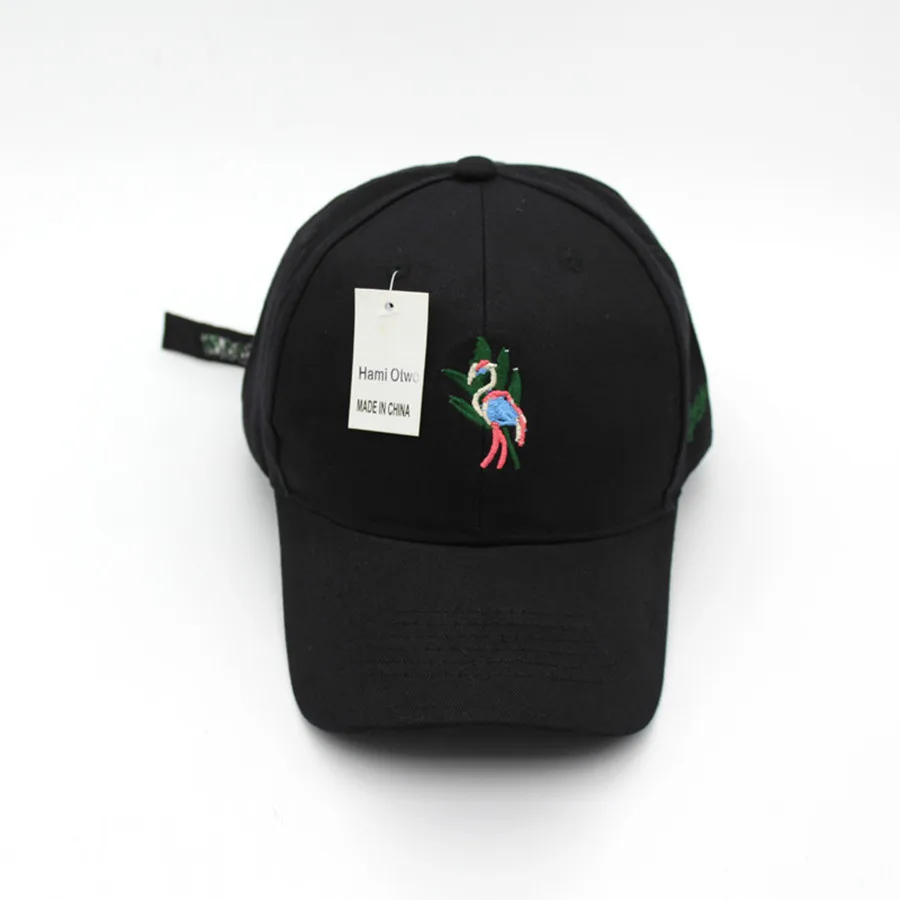 Hami Otwo Wholesale Cotton Baseball Cap Embroidery flamingo casual Girl boys Snapback Hat Hip Hop hats for adults Sport cap | Аксессуары