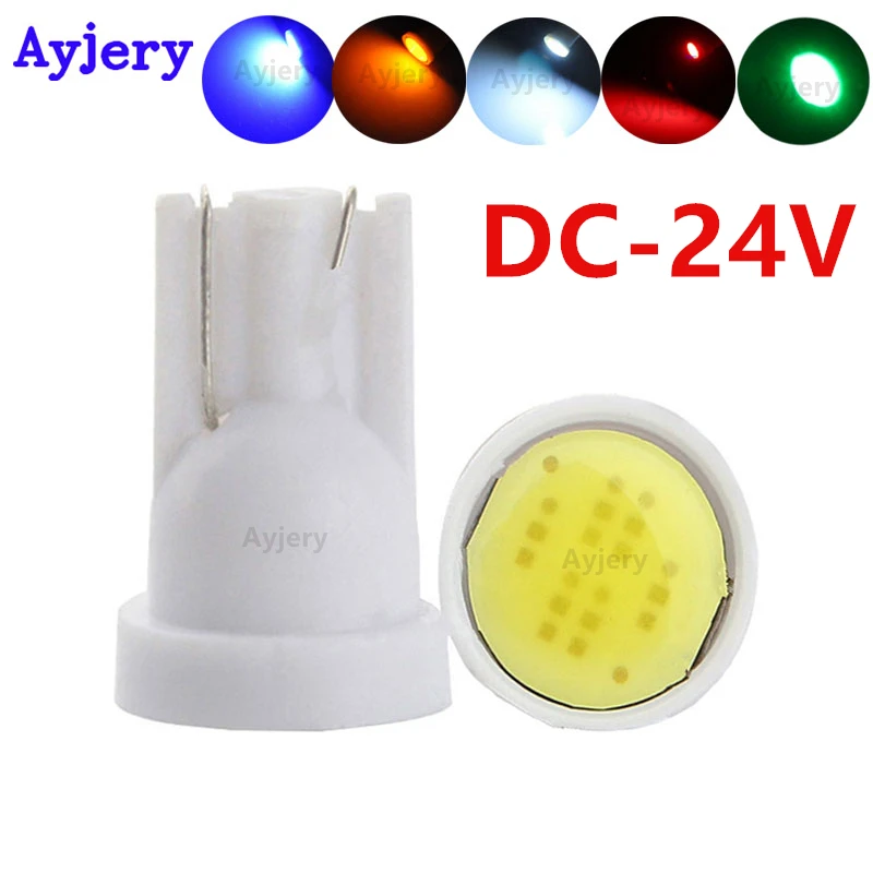 AYJERY 10/30/50X T10 светодиодный 194 168 W5W 24V DC туннельный 2 Вт яркий светильник лампы