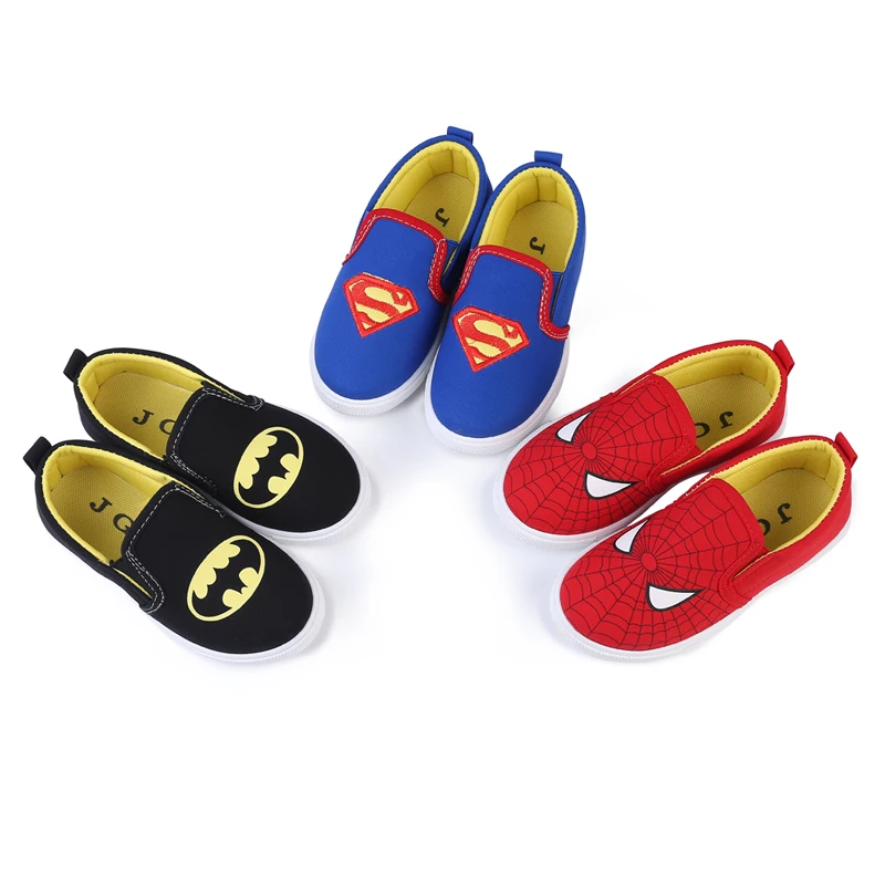 Новые Детские Superman Spiderman Batman обувь для мальчиков и девочек, модная детская кофта из хлопка с подкладкой спортивная обувь рождественские/обувь Размеры 20-31