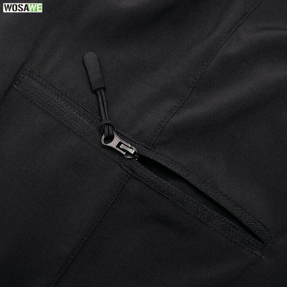 Мужские мотоциклетные шорты WOSAWE летние спортивные штаны на молнии с карманами и