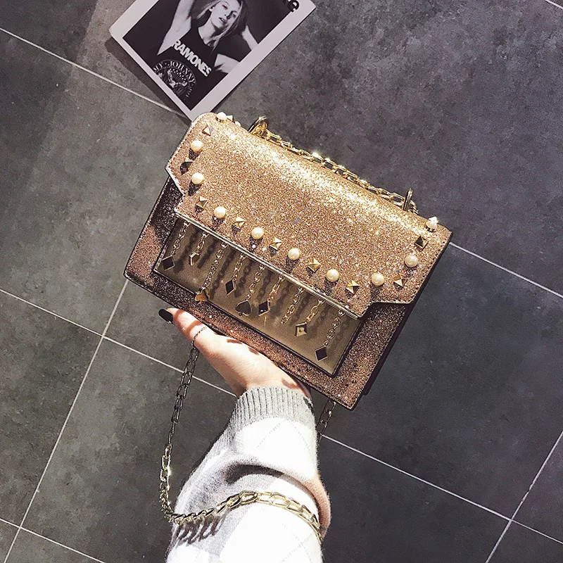 Новый тип Baitao одного плеча наклонная ручная цепочка цепочек сумка в 2019 Ins супер