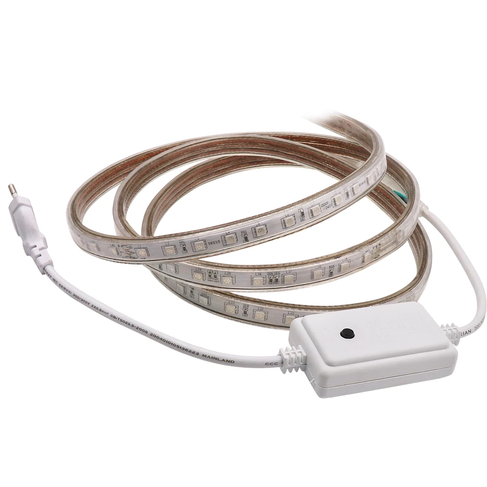 Лента светодиодная RGB SMD 220 60 светодисветодиодный Дов 10 мм ширина 1 м 5 20 50 240 м|led strip