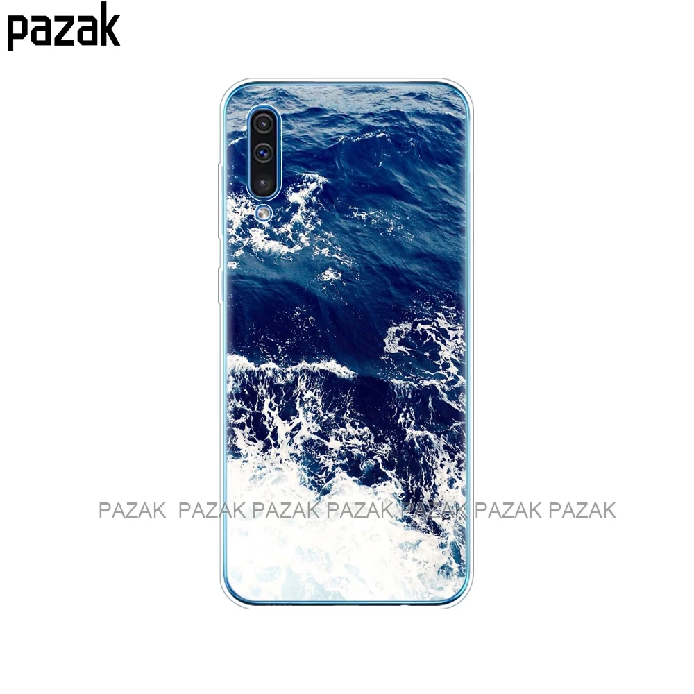 61370 Чехол для Samsung Galaxy A50, силиконовая прозрачная задняя крышка, чехол для телефона Samsung A50 A505 A505F, SM-A505F, мягкий чехол 6,4, чехол, бампер - Цвет: 61370