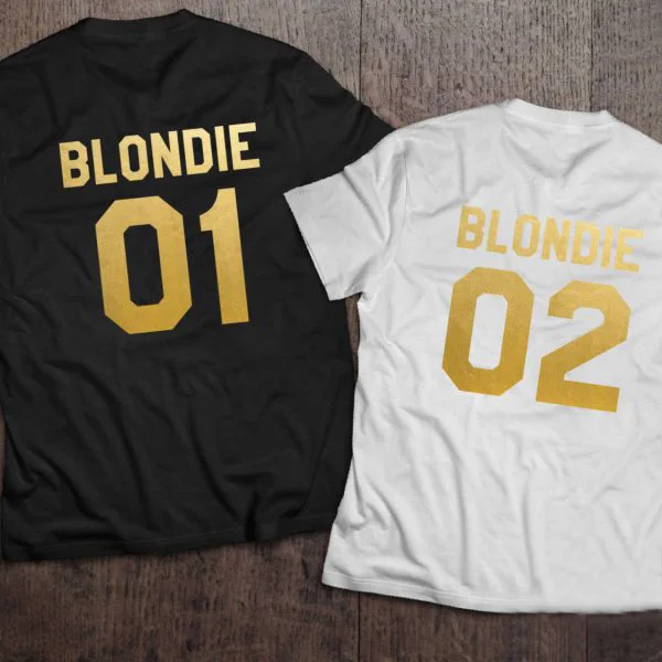 Женская футболка Blondie 01 BLONDIE 02 смешная графическая для девочек|Футболки| |