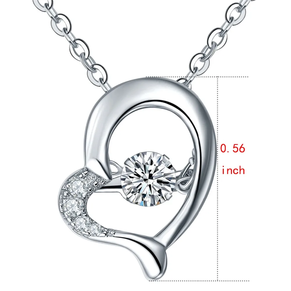 Jo мудрость сердца Форма Цепочки и ожерелья подвеска для Для женщин 925 серебро