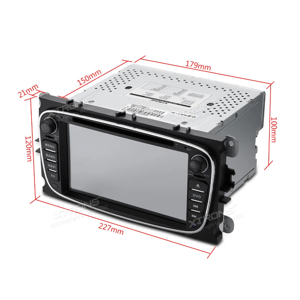 XTRONS 7 &quotHD Радио 2 din автомобильный DVD плеер GPS навигации для Ford Focus II Mondeo C Max S 2008 2009 2010