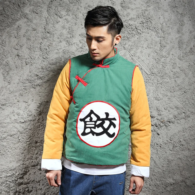 2020 семь дракона бусины одежда пельмени хлопковая китайская ветровка Толстая