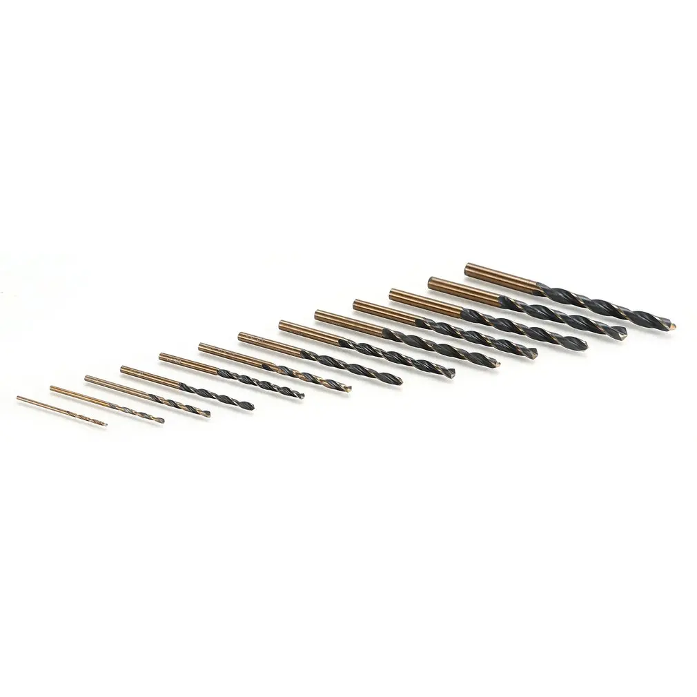 13PCS Tungstenic Drill Bits M2 HSS Steel Straight Shank 1.5-6.5mm Twist Bit Power Tools For Metal Wood Working | Инструменты