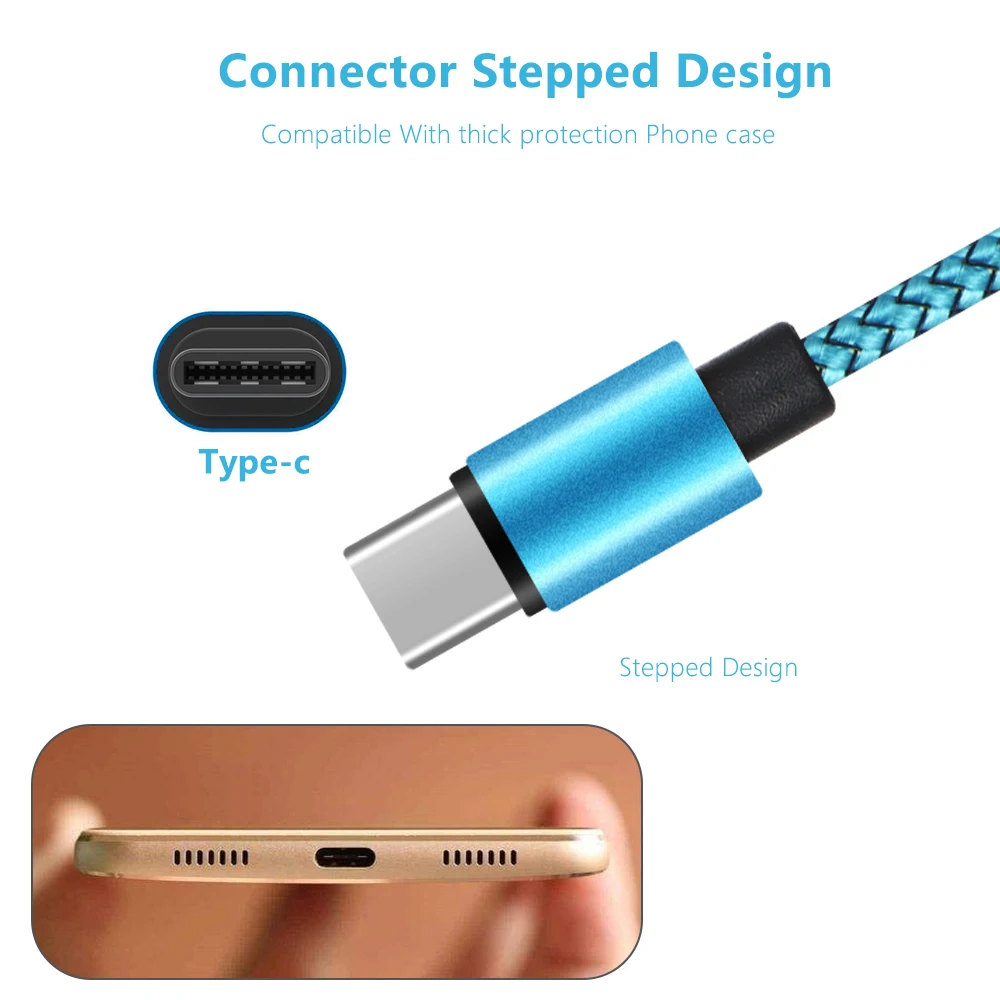 Новый USB C Кабель зарядного устройства для синхронизации данных Type 3 1 Быстрая