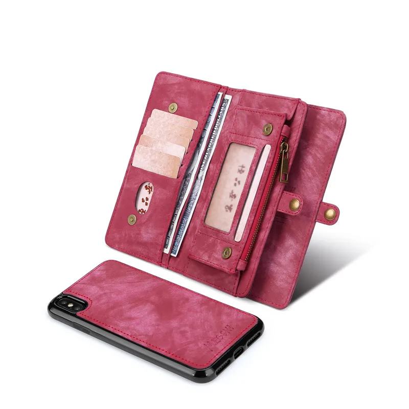 Винтажный Флип кожаный магнит на молнии сумка кошелек чехол для samsung Galaxy Note 10 Plus A40