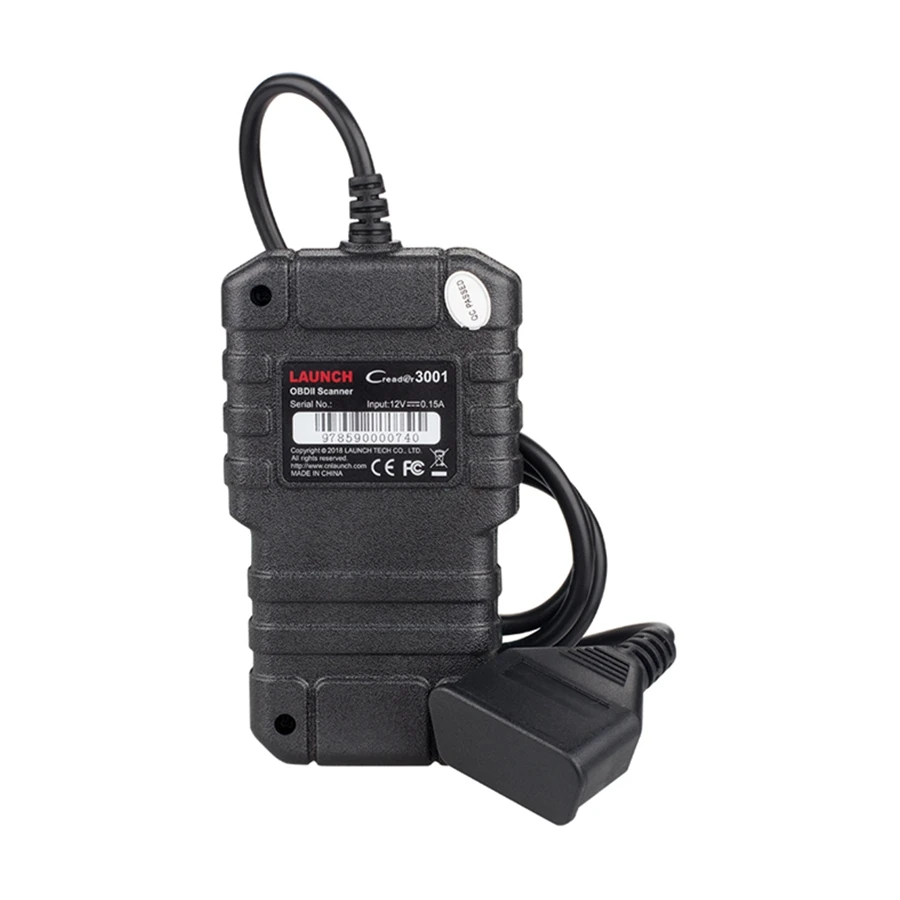 Оригинальный считыватель кодов LAUNCH Creader 3001 OBD2 поддерживает полную функцию OBDII/EOBD