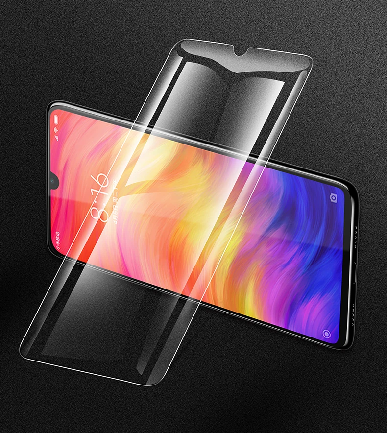 2 шт./лот, закаленное стекло для Xiaomi Redmi Note 7 Pro, Защитное стекло для экрана для Redmi note 7, защитная пленка против Blu-Ray