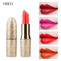 vibely red bullet lipstick matte long lasting waterproof sexy lip balm stick make up professional beautiful cosmetics tool
