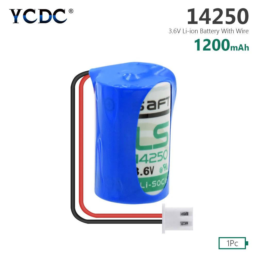 YCDC Высокое качество 1/2AA Размеры литиевая батарея резервного копирования Батарея