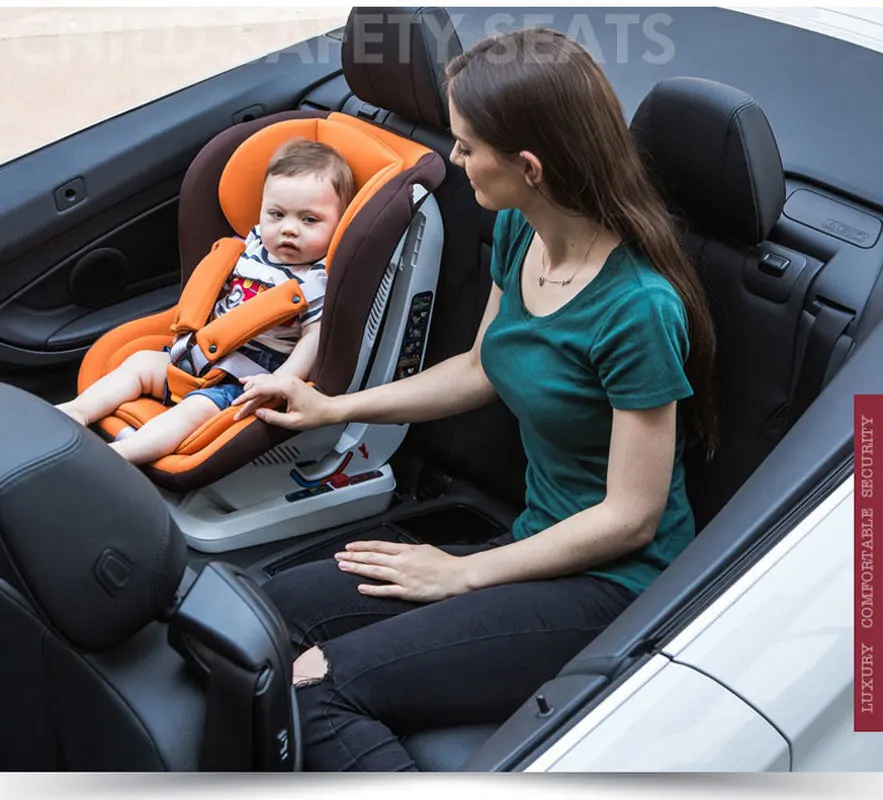 Детское автокресло трансформер ISOfix с пятью точками портативный складной