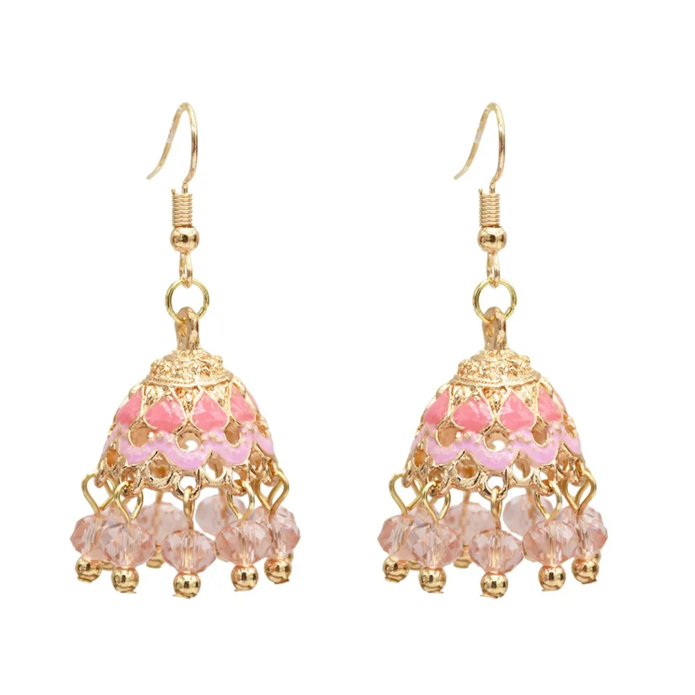 Jhumka индийские ювелирные изделия кисточки из бисера бахрома серьги для невесты
