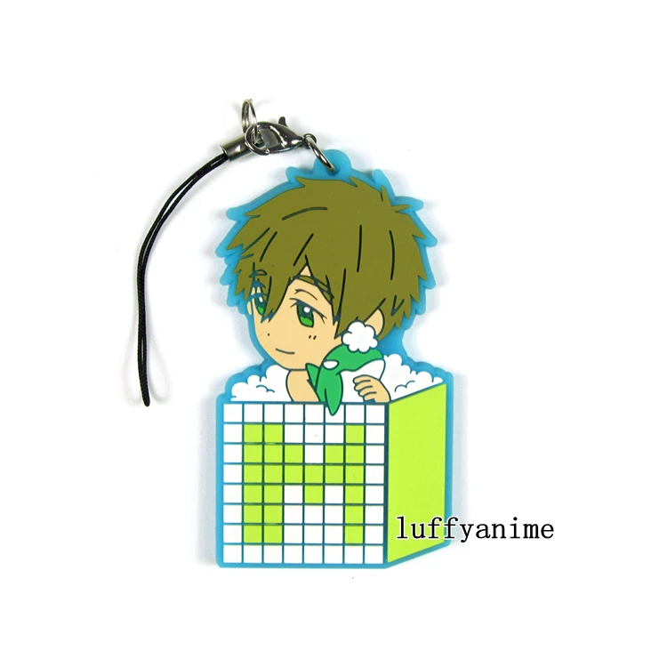 Бесплатно! Резиновая подвеска талисман Haruka Nanase Макото Тачибана Rin Matsuoka Ryugazaki Рей