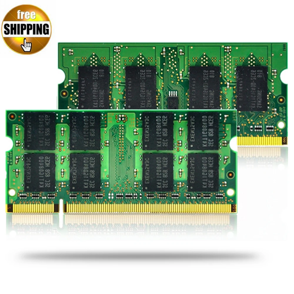 JZL Laptop Memory Module Ram SDRAM DDR2 533 667 800 MHz 200PIN 2GB SO-DIMM / DDR 2 PC2 4200 5300 6400 Notebook Computer Sodimm