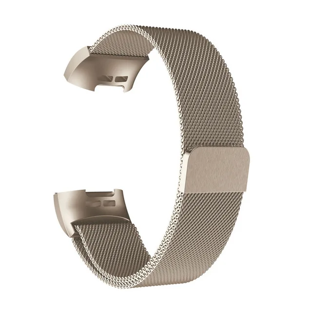 Vintage Gold Для Fitbit Charge 3 Ремешки для наручных часов Ремешок для умных часов браслет на запястье из нержавеющей стали Миланская Магнитная Петля для Fitbit Charge3 - Цвет: Vintage Gold