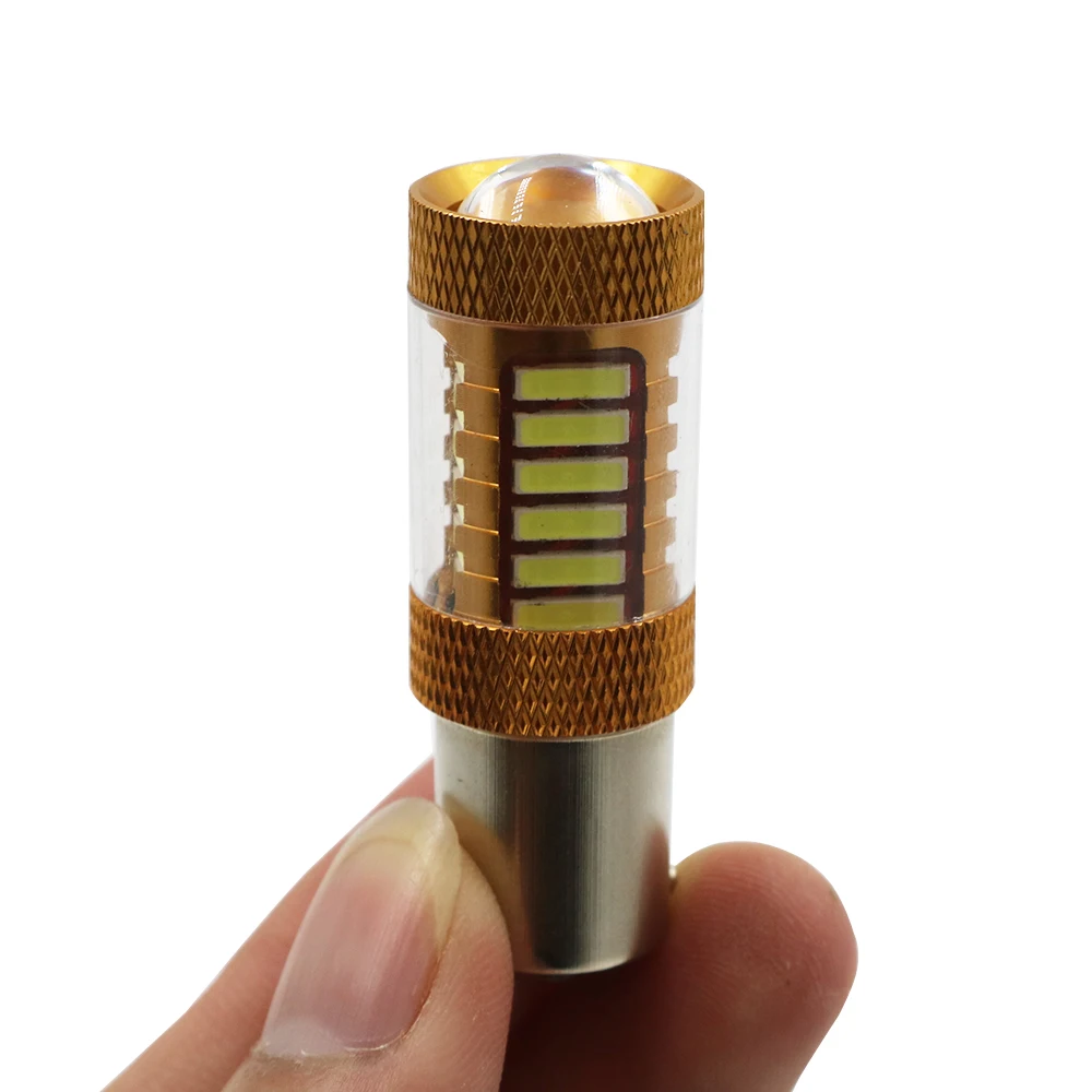

Y 50x Auto LED 1156 BA15S P21W 7020 27 SMD White Car 7506 brake turn signal parking lamp Tail light 12V50pcs Auto LED 1156 BA15S