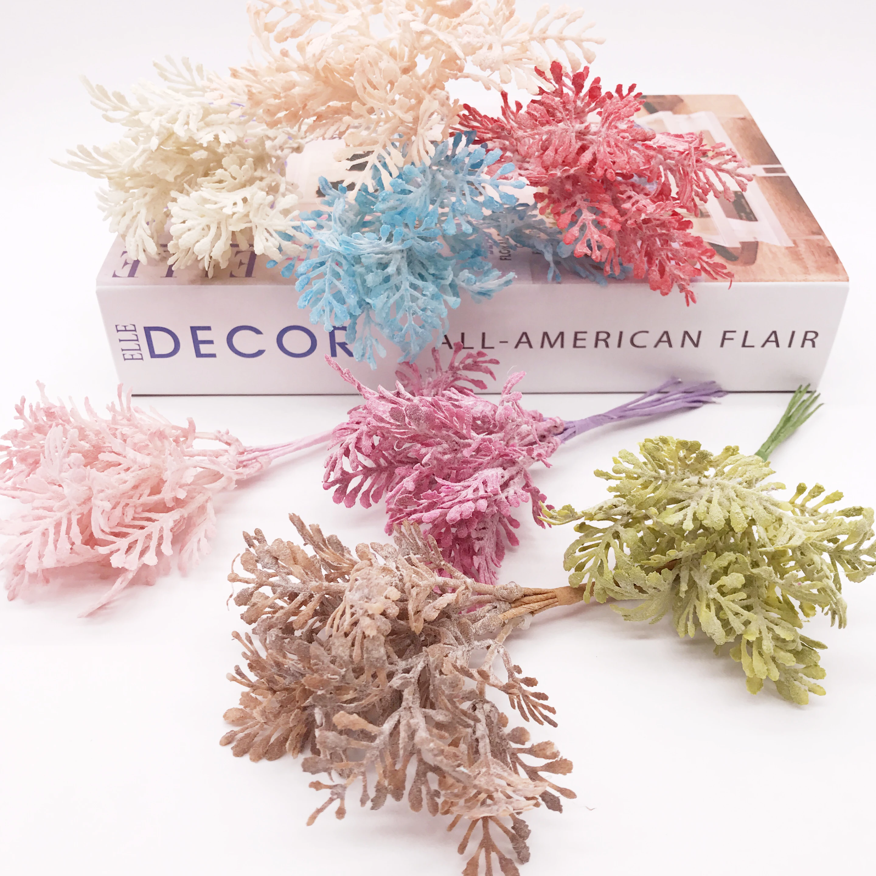 Новинка 6 шт. Искусственная Имитация травы папоротники искусственные цветы для