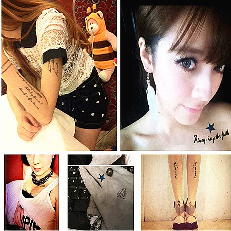 Стикеры для украшения дома стикеры татуировок мужчин и женщин водостойкие