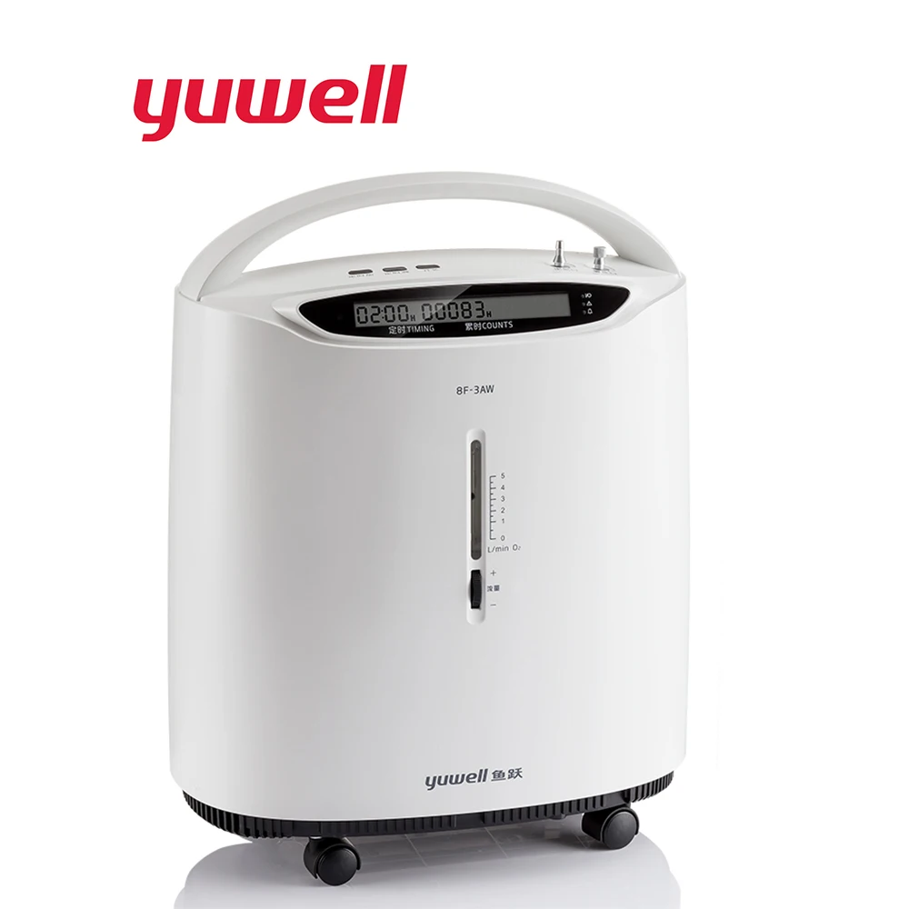 Yuwell 8F-3AW портативный концентратор кислорода медицинский 3L Интеллектуальный генератор кислорода медицинский домашний кислородный прибор