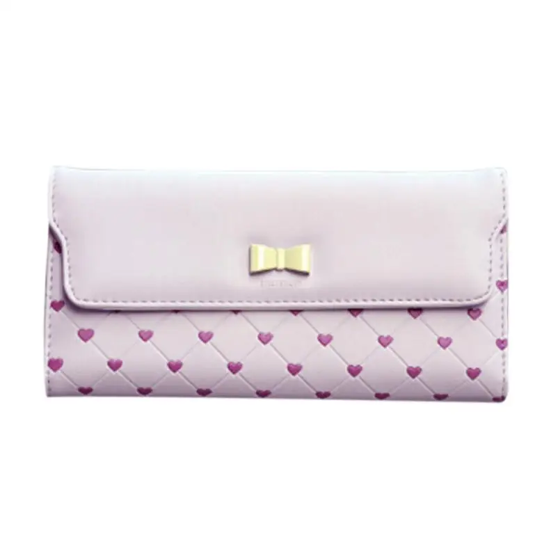 Carteras mujer 2017 цена в долларах Женский кошелек модный с бантом любовь длинный