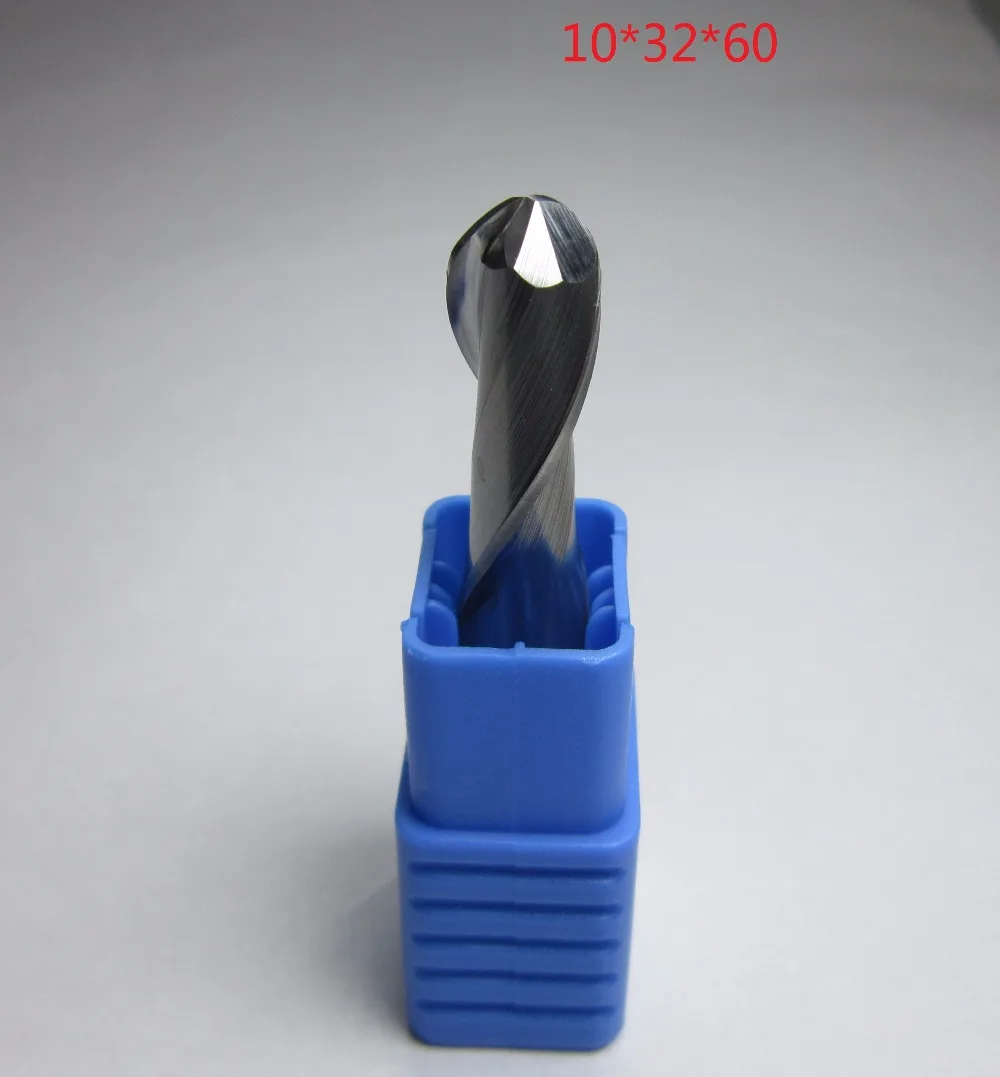 Концевые фрезы из карбида вольфрама для деревообработки диаметр 10 мм общая длина