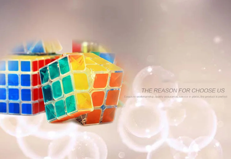 Бренд Z-cube, новинка, 3*3, прозрачный скоростной магический куб, 3x3x3, без наклеек, кубик-головоломка, 4x4x4/Пирамида/2x2x2, игрушка для детей
