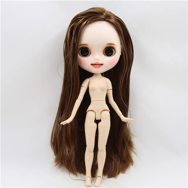ICY factory шарнирная кукла blyth toy индивидуальные лицо с зубами белая кожа сустава тела пользовательские куклы 30 см - Цвет: naked doll