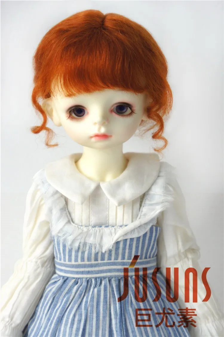 JD160 1/6 1/4 1/3 модные парики из мохера для кукол мягкий парик BJD Размер 6-7 дюймов 7-8 дюймов 8-9 дюймов, классика аксессуары для кукол - Цвет: 8-9inch Carrot M8