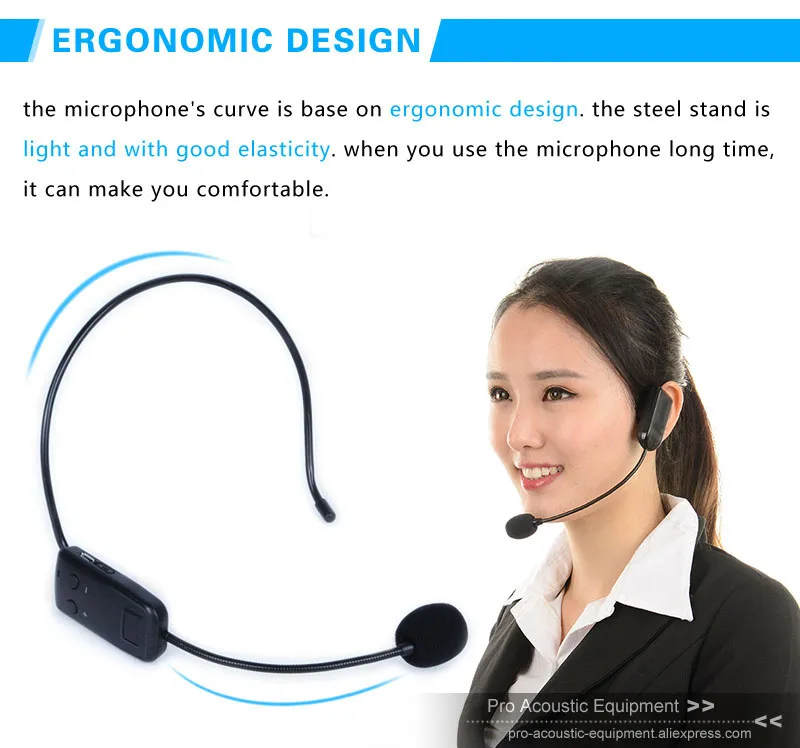 Беспроводная гарнитура UHF микрофон микрофонная система разъем 3 5 мм приемник для