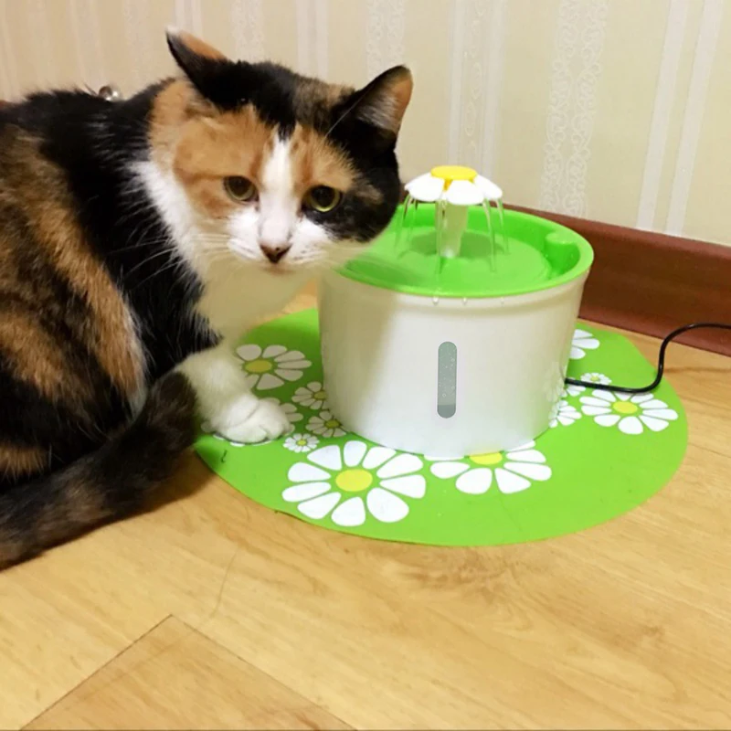 Cat Feeding Feeder Drinking Water Dispenser Drink Filter Pet Product Automatic Dog Electric Fountain Bowl | Дом и сад